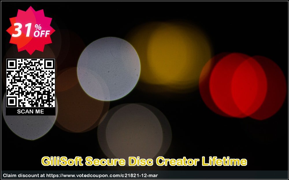 GiliSoft Secure Disc Creator Lifetime Coupon, discount Gilisoft Secure Disc Creator  - 1 PC / Liftetime free update staggering discounts code 2024. Promotion: 