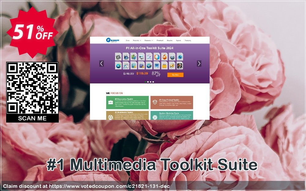 #1 Multimedia Toolkit Suite Coupon, discount mother's day edm. Promotion: 