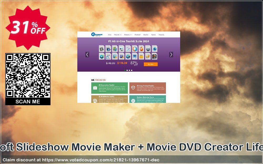 GiliSoft Slideshow Movie Maker + Movie DVD Creator Lifetime