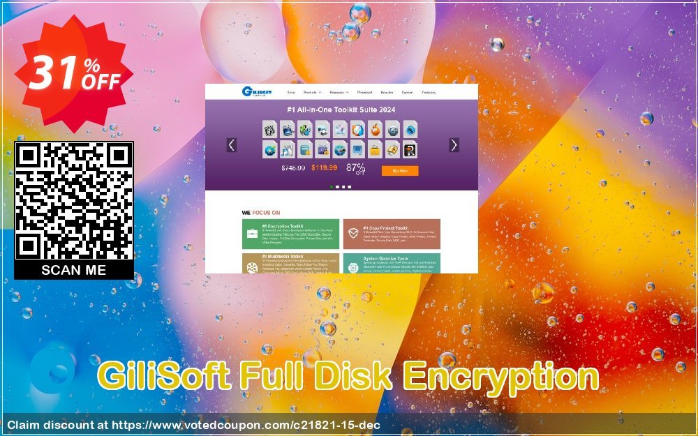 GiliSoft Full Disk Encryption Coupon, discount GiliSoft Full Disk Encryption - 1 PC / Liftetime free update hottest promotions code 2023. Promotion: 