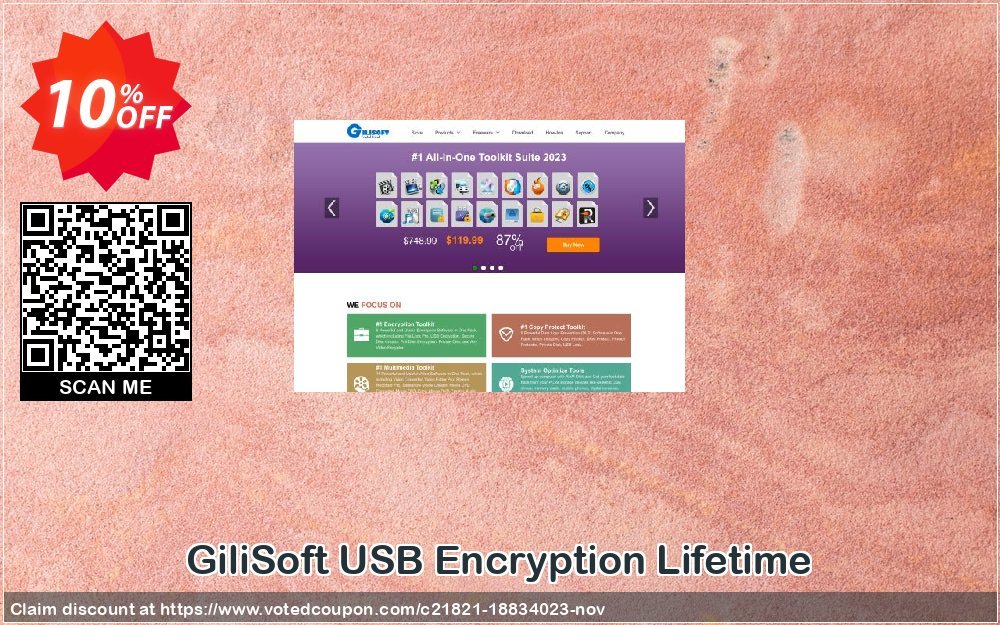 GiliSoft USB Encryption Lifetime Coupon, discount USB Encryption - 1 PC / Liftetime free update amazing promotions code 2023. Promotion: amazing promotions code of USB Encryption - 1 PC / Liftetime free update 2023