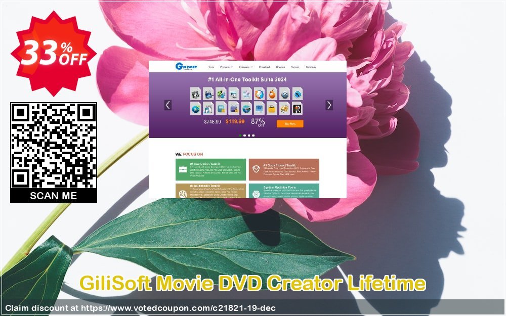 GiliSoft Movie DVD Creator Lifetime Coupon, discount Movie DVD Creator  - 1 PC / Liftetime free update amazing discounts code 2024. Promotion: 