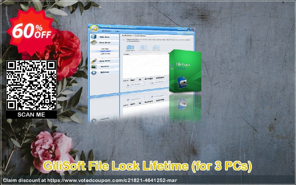 GiliSoft File Lock Lifetime, for 3 PCs  Coupon, discount GiliSoft File Lock - 3 PC / Liftetime free update amazing deals code 2024. Promotion: amazing deals code of GiliSoft File Lock - 3 PC / Liftetime free update 2024