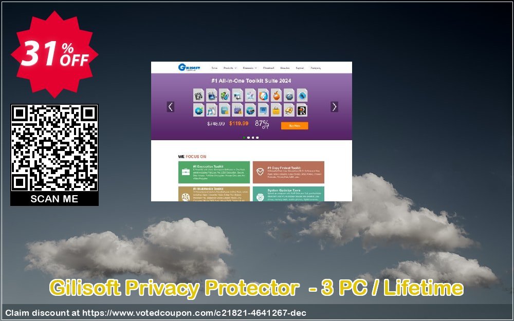 Gilisoft Privacy Protector  - 3 PC / Lifetime Coupon Code Apr 2024, 31% OFF - VotedCoupon