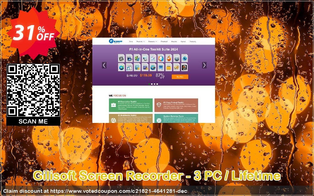 Gilisoft Screen Recorder - 3 PC / Lifetime Coupon, discount Gilisoft Screen Recorder - 3 PC / Liftetime free update exclusive offer code 2024. Promotion: exclusive offer code of Gilisoft Screen Recorder - 3 PC / Liftetime free update 2024