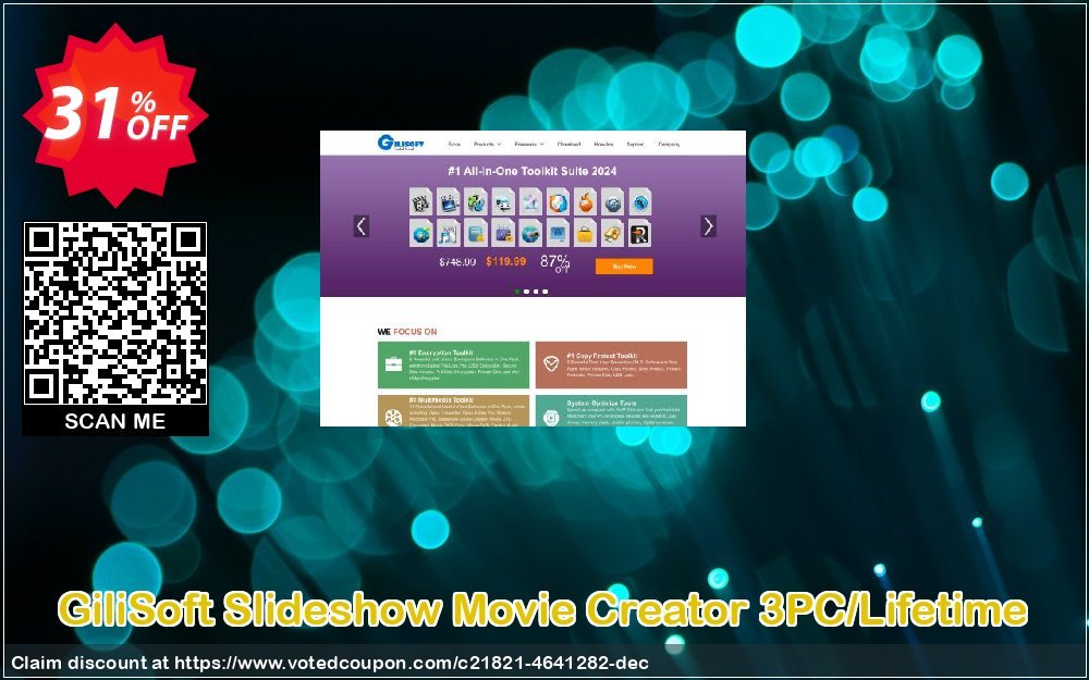 GiliSoft Slideshow Movie Creator 3PC/Lifetime Coupon, discount Slideshow Movie Creator  - 3 PC / Liftetime free update awesome discount code 2024. Promotion: awesome discount code of Slideshow Movie Creator  - 3 PC / Liftetime free update 2024