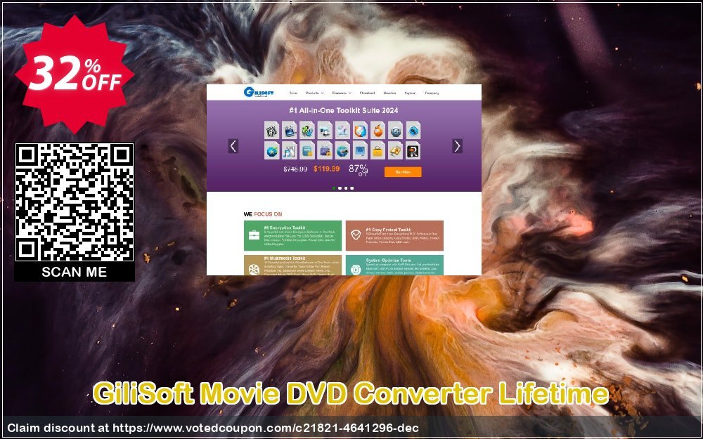 GiliSoft Movie DVD Converter Lifetime Coupon, discount Movie DVD Converter - 1 PC / Liftetime free update awful discount code 2024. Promotion: awful discount code of Movie DVD Converter - 1 PC / Liftetime free update 2024