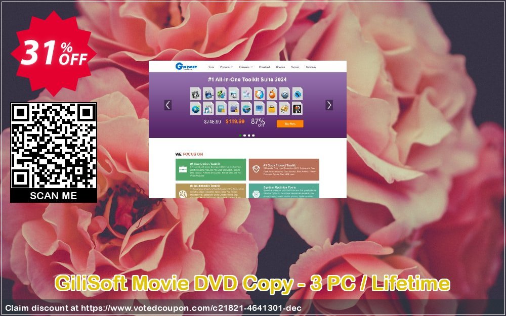 GiliSoft Movie DVD Copy - 3 PC / Lifetime Coupon Code Apr 2024, 31% OFF - VotedCoupon
