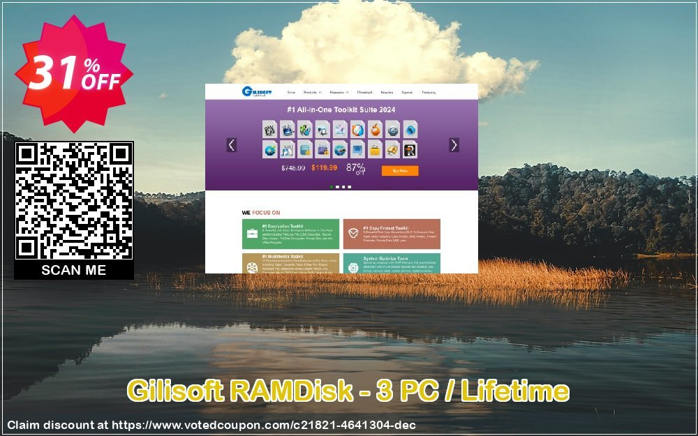 Gilisoft RAMDisk - 3 PC / Lifetime Coupon Code Apr 2024, 31% OFF - VotedCoupon