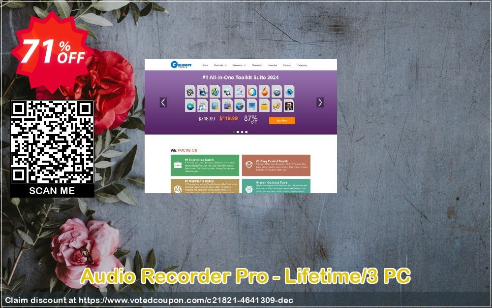 Audio Recorder Pro - Lifetime/3 PC Coupon Code May 2024, 71% OFF - VotedCoupon
