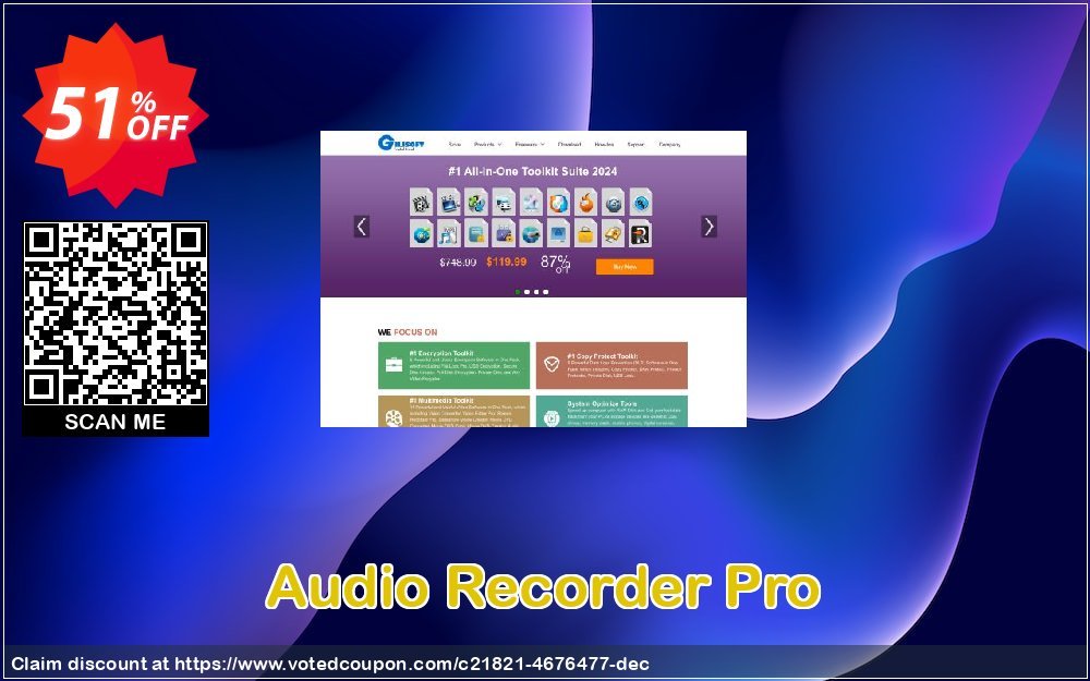 Audio Recorder Pro Coupon, discount Audio Recorder Pro - 1 PC / 1 Year Free update dreaded sales code 2024. Promotion: imposing offer code of Audio Recorder Pro - 1 PC / 1 Year Free update 2024
