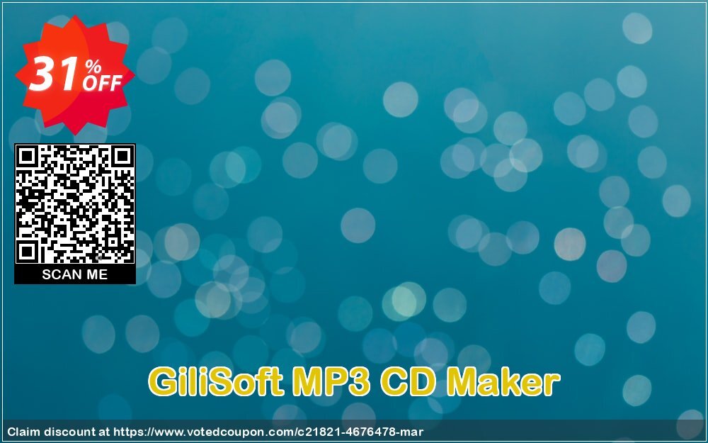 GiliSoft MP3 CD Maker Coupon, discount MP3 CD Maker  - 1 PC / 1 Year free update stirring discount code 2024. Promotion: stirring discount code of MP3 CD Maker  - 1 PC / 1 Year free update 2024