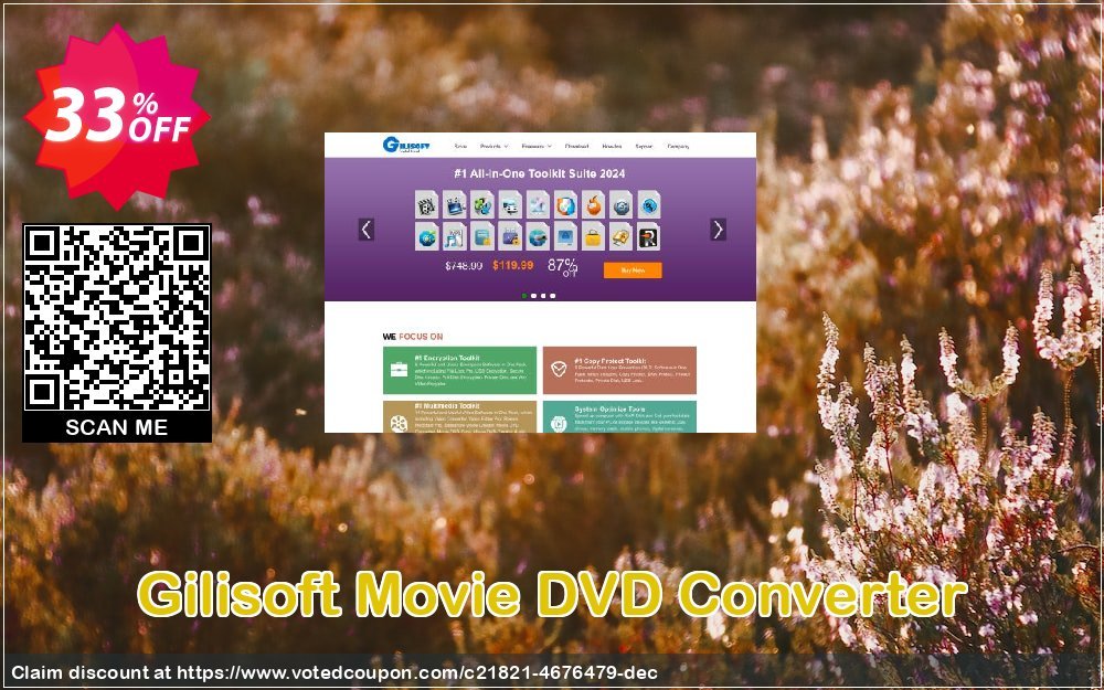 Gilisoft Movie DVD Converter Coupon, discount Movie DVD Converter - 1 PC / 1 Year free update impressive promo code 2024. Promotion: impressive promo code of Movie DVD Converter - 1 PC / 1 Year free update 2024