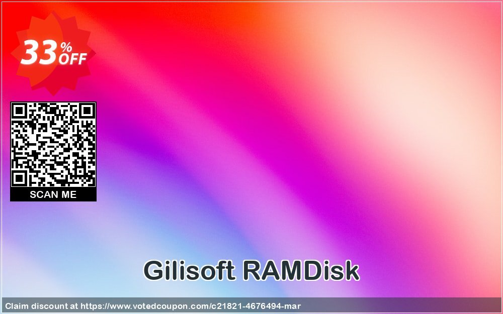 Gilisoft RAMDisk Coupon, discount Gilisoft RAMDisk  - 1 PC / 1 Year free update exclusive discounts code 2024. Promotion: exclusive discounts code of Gilisoft RAMDisk  - 1 PC / 1 Year free update 2024