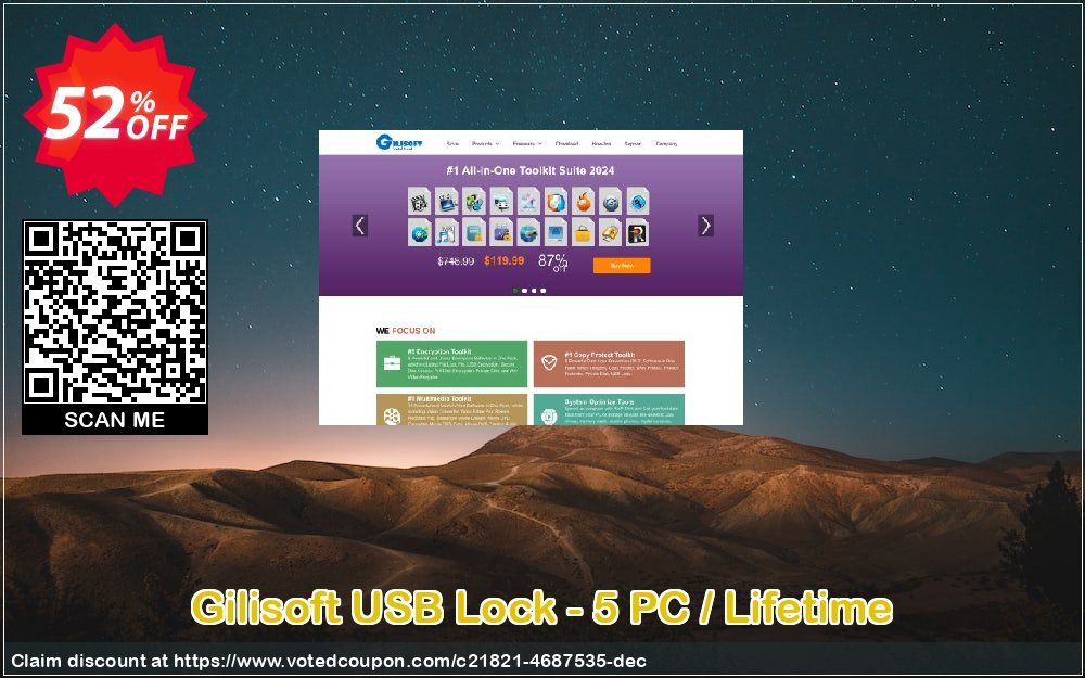Gilisoft USB Lock - 5 PC / Lifetime Coupon, discount Gilisoft USB Lock - 5 PCs / Liftetime free update awesome sales code 2024. Promotion: awesome sales code of Gilisoft USB Lock - 5 PCs / Liftetime free update 2024