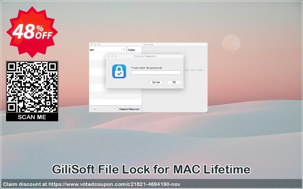 GiliSoft File Lock for MAC Lifetime Coupon, discount GiliSoft File Lock for MAC  - 1 PC / Liftetime free update formidable discounts code 2023. Promotion: formidable discounts code of GiliSoft File Lock for MAC  - 1 PC / Liftetime free update 2023