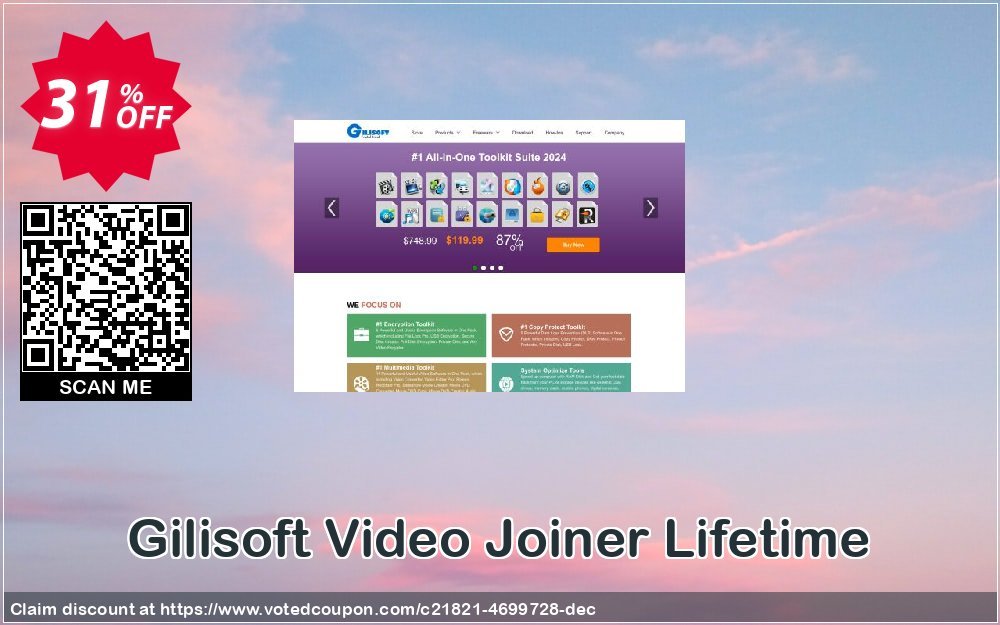 Gilisoft Video Joiner Lifetime Coupon, discount Gilisoft Video Joiner - 1 PC / Lifetime free update stunning promotions code 2024. Promotion: stunning promotions code of Gilisoft Video Joiner - 1 PC / Lifetime free update 2024