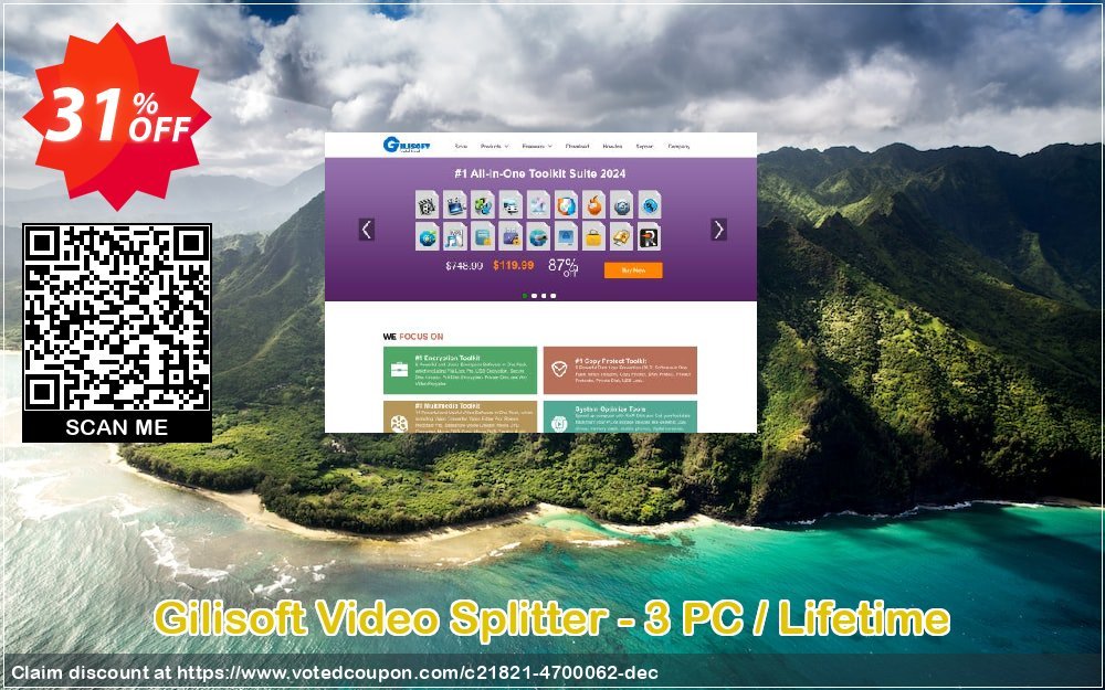 Gilisoft Video Splitter - 3 PC / Lifetime Coupon Code Apr 2024, 31% OFF - VotedCoupon