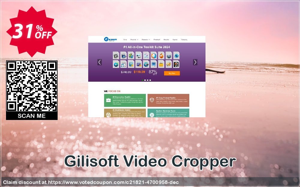 Gilisoft Video Cropper Coupon, discount Gilisoft Video Cropper- 1 PC / 1 Year free update awful promo code 2024. Promotion: awful promo code of Gilisoft Video Cropper- 1 PC / 1 Year free update 2024