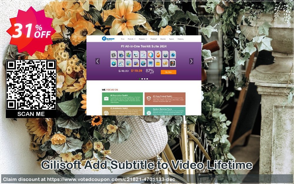Gilisoft Add Subtitle to Video Lifetime Coupon, discount Gilisoft Add Subtitle to Video - 1 PC / Lifetime free update imposing promo code 2024. Promotion: imposing promo code of Gilisoft Add Subtitle to Video - 1 PC / Lifetime free update 2024