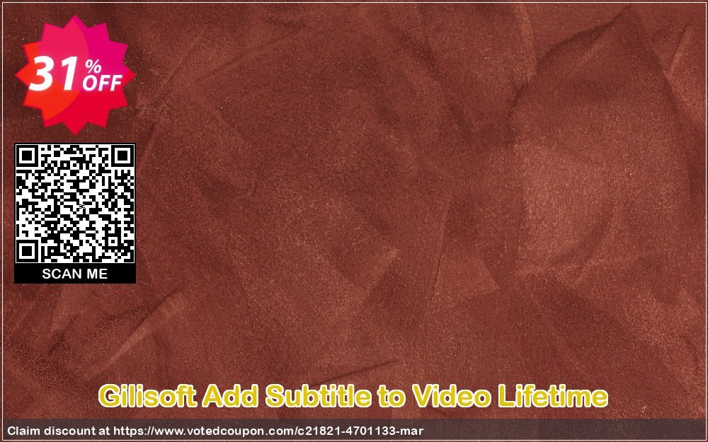 Gilisoft Add Subtitle to Video Lifetime Coupon, discount Gilisoft Add Subtitle to Video - 1 PC / Lifetime free update imposing promo code 2024. Promotion: imposing promo code of Gilisoft Add Subtitle to Video - 1 PC / Lifetime free update 2024