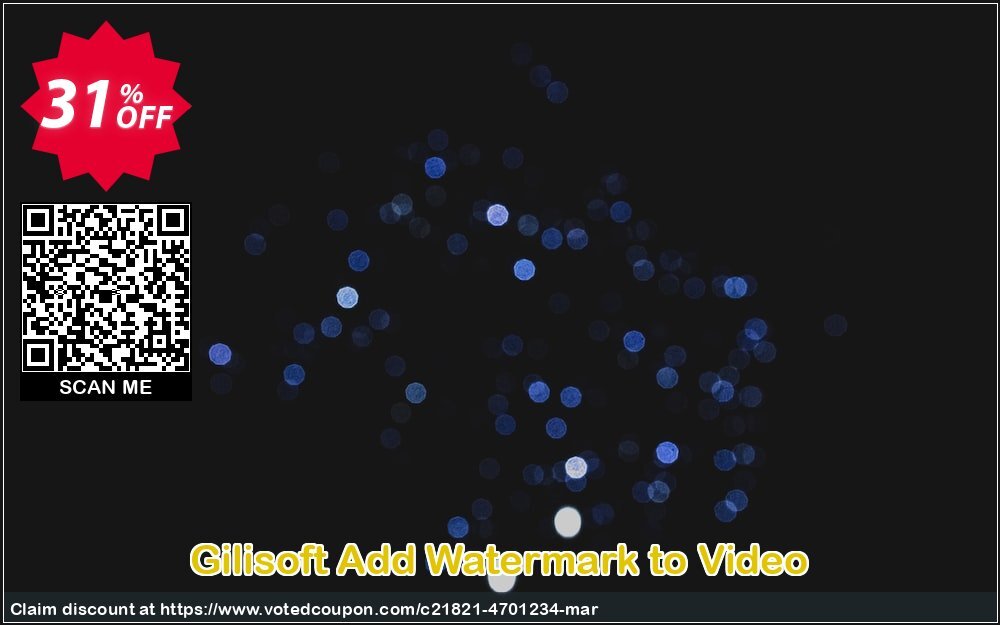 Gilisoft Add Watermark to Video Coupon, discount Gilisoft Add Watermark to Video - 1 PC / 1 Year free update awful sales code 2024. Promotion: awful sales code of Gilisoft Add Watermark to Video - 1 PC / 1 Year free update 2024