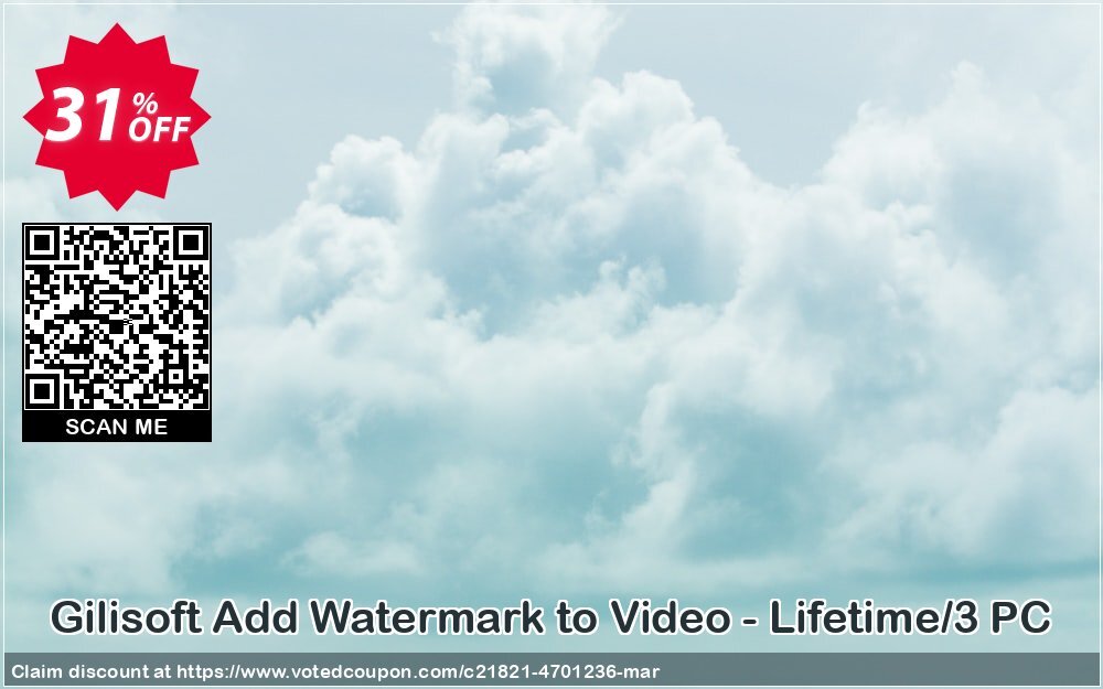 Gilisoft Add Watermark to Video - Lifetime/3 PC Coupon Code May 2024, 31% OFF - VotedCoupon