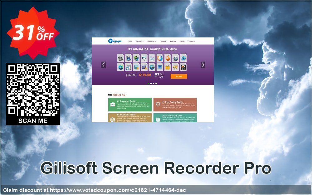 Gilisoft Screen Recorder Pro Coupon, discount Gilisoft Screen Recorder Pro  - 1 PC / 1 Year free update big sales code 2024. Promotion: big sales code of Gilisoft Screen Recorder Pro  - 1 PC / 1 Year free update 2024