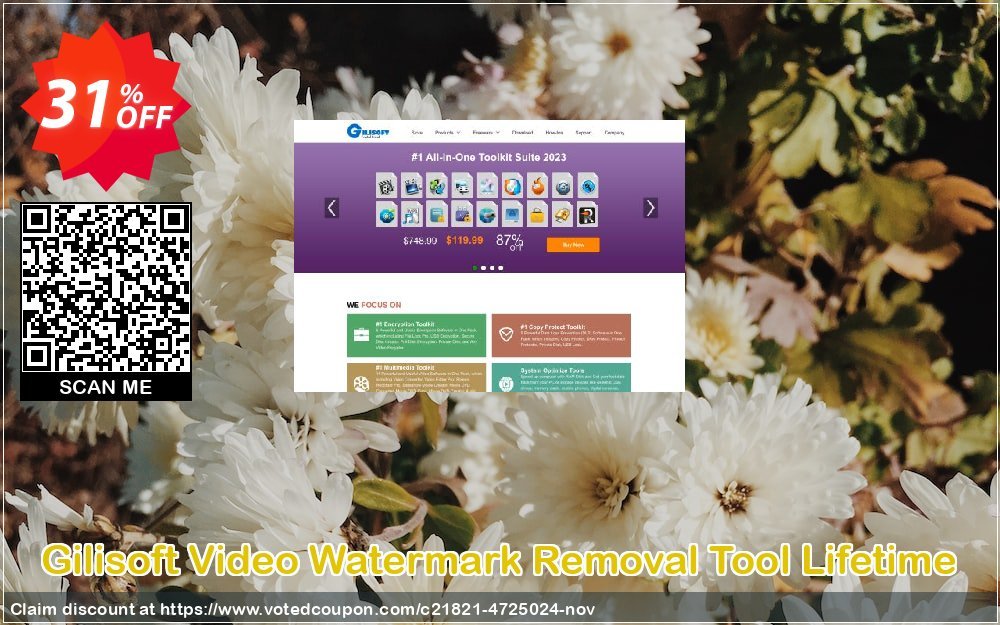 Gilisoft Video Watermark Removal Tool Lifetime Coupon, discount Gilisoft Video Watermark Removal Tool  - 1 PC / Liftetime free update exclusive promo code 2024. Promotion: exclusive promo code of Gilisoft Video Watermark Removal Tool  - 1 PC / Liftetime free update 2024