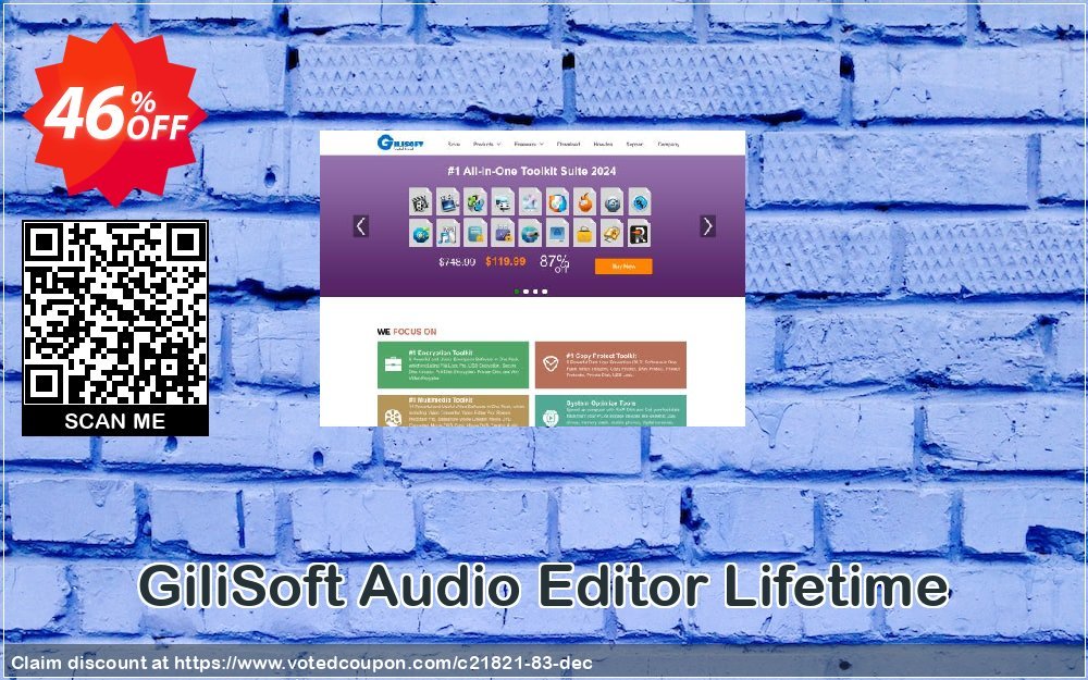 GiliSoft Audio Editor Lifetime Coupon, discount Audio Editor  - 1 PC / Liftetime free update dreaded deals code 2024. Promotion: 