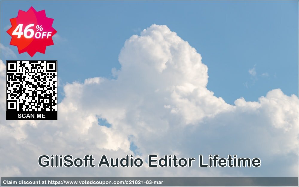 GiliSoft Audio Editor Lifetime Coupon, discount Audio Editor  - 1 PC / Liftetime free update dreaded deals code 2024. Promotion: 