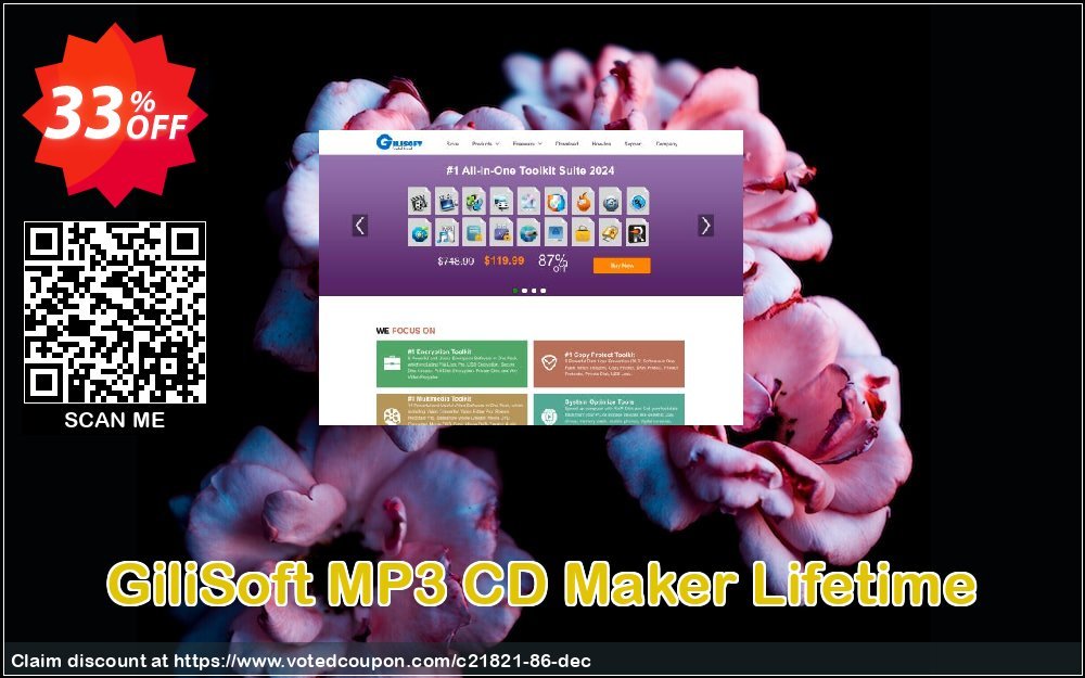 GiliSoft MP3 CD Maker Lifetime Coupon, discount MP3 CD Maker  - 1 PC / Liftetime free update wondrous promo code 2024. Promotion: 
