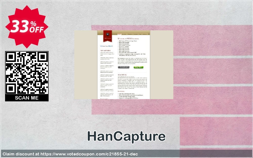 HanCapture Coupon, discount MDI Converter coupon code (21855). Promotion: MDI Converter discount