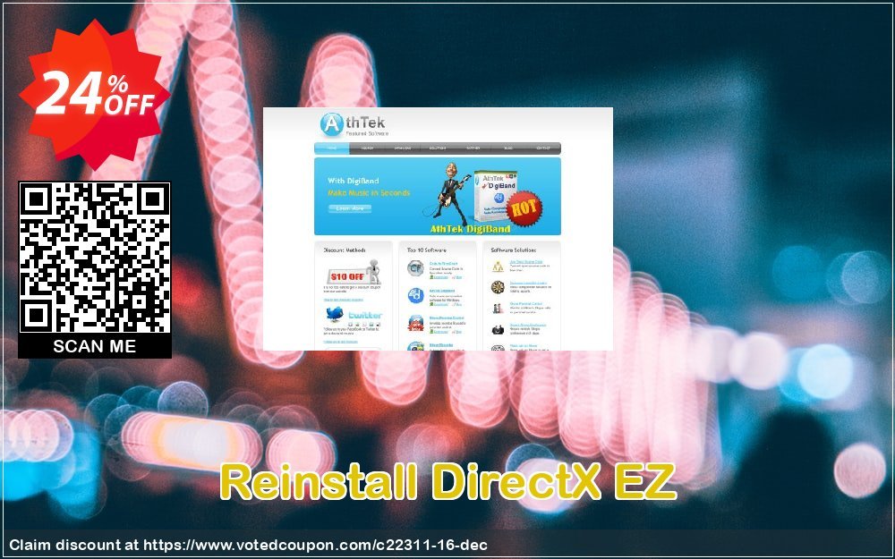 Reinstall DirectX EZ Coupon, discount DirectX Toolkit stirring discounts code 2023. Promotion: 20% OFF