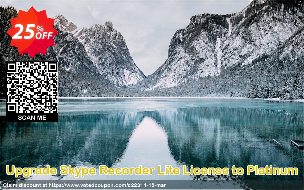 Upgrade Skype Recorder Lite Plan to Platinum Coupon Code Apr 2024, 25% OFF - VotedCoupon