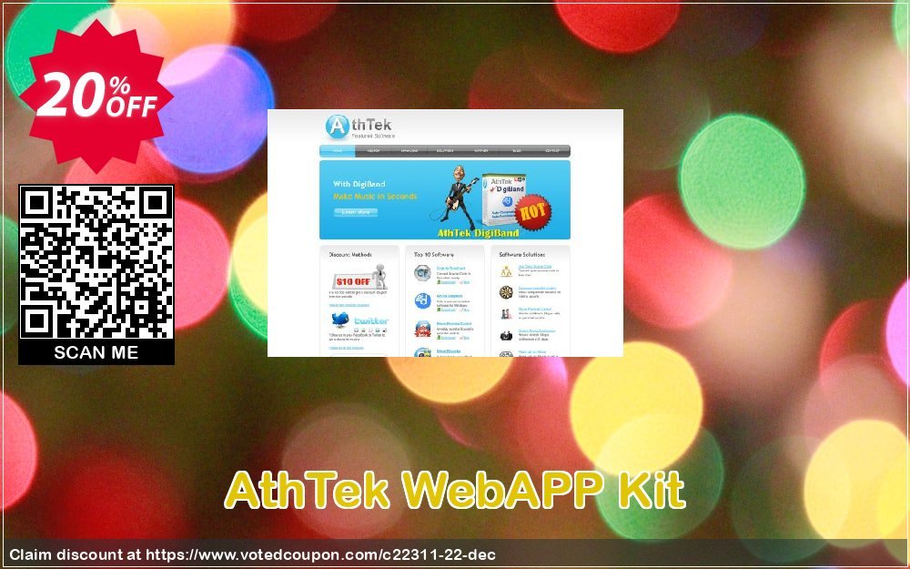 AthTek WebAPP Kit Coupon, discount WebAPP Kit impressive promo code 2023. Promotion: 20% OFF
