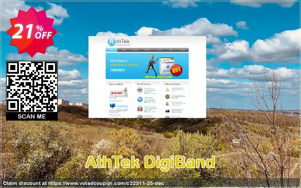 AthTek DigiBand Coupon, discount CRM Service. Promotion: 20% OFF