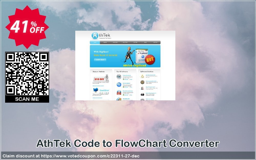 AthTek Code to FlowChart Converter Coupon, discount Price Off for Code to Flowchart Converter. Promotion: 20% OFF