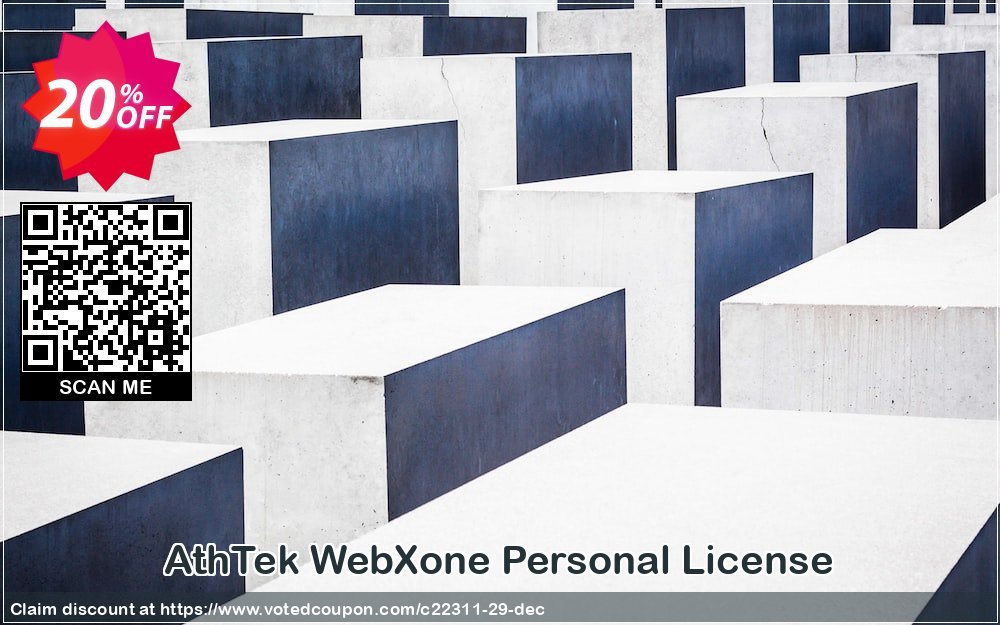AthTek WebXone Personal Plan Coupon, discount CRM Service. Promotion: 20% OFF