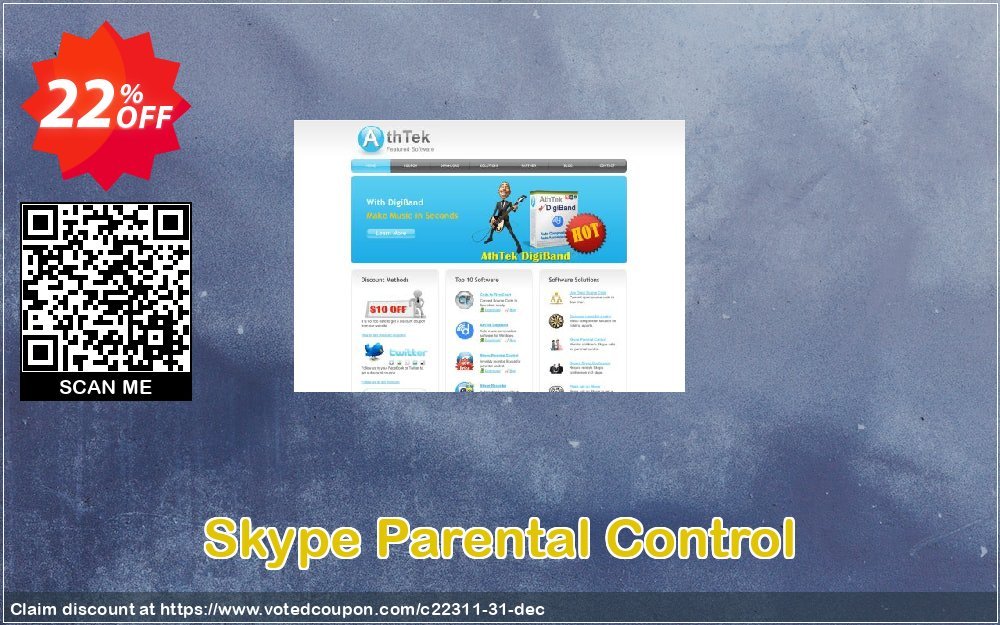 Skype Parental Control Coupon, discount CRM Service. Promotion: 20% OFF
