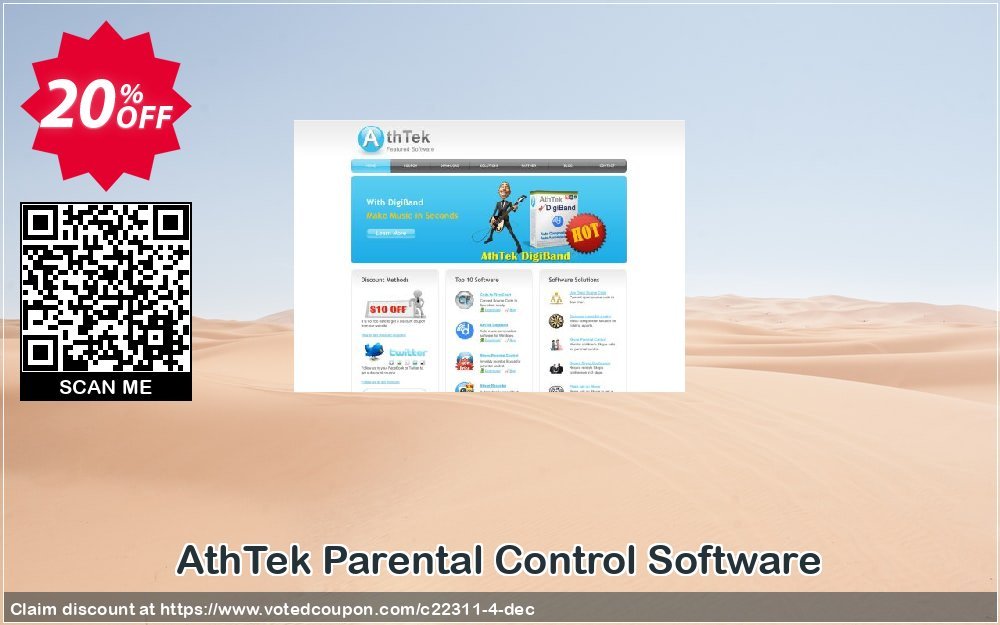 AthTek Parental Control Software Coupon, discount CRM Service. Promotion: 20% OFF