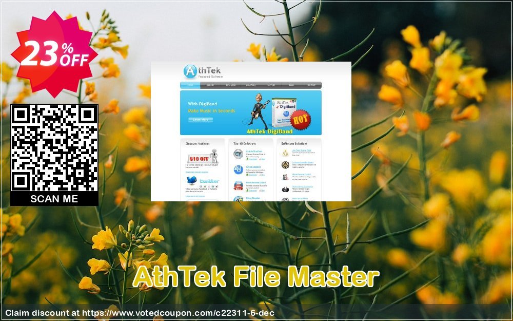 AthTek File Master Coupon, discount CRM Service. Promotion: 20% OFF