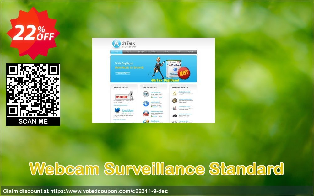 Webcam Surveillance Standard Coupon, discount CRM Service. Promotion: 20% OFF
