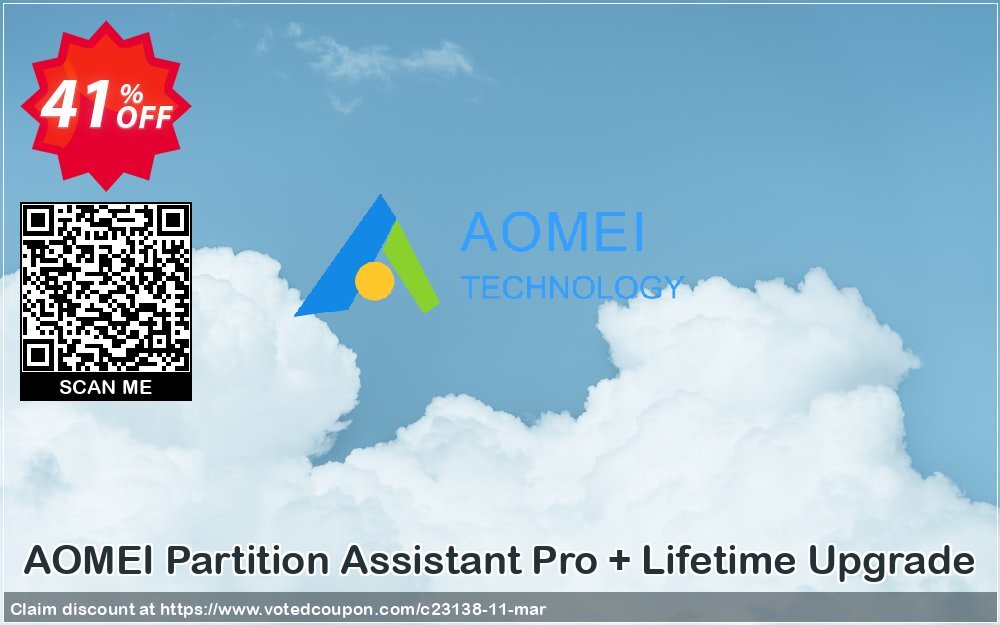 AOMEI Partition Assistant Pro + Lifetime Upgrade Coupon Code May 2024, 41% OFF - VotedCoupon