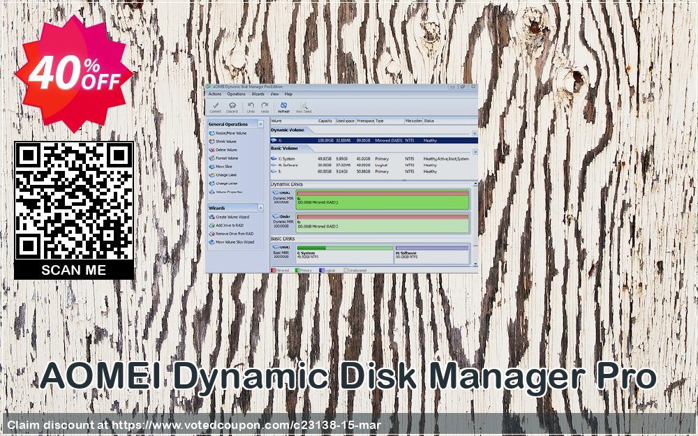 AOMEI Dynamic Disk Manager Pro Coupon Code May 2024, 40% OFF - VotedCoupon