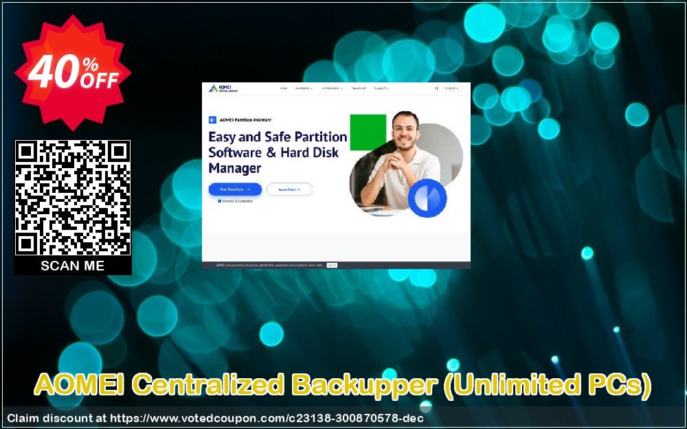 AOMEI Centralized Backupper, Unlimited PCs  Coupon, discount AOMEI Centralized Backupper Ultimate coupon Off. Promotion: 