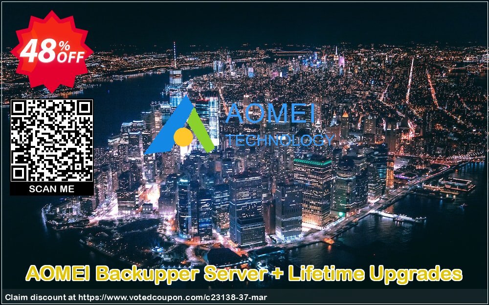 AOMEI Backupper Server + Lifetime Upgrades Coupon Code May 2024, 48% OFF - VotedCoupon