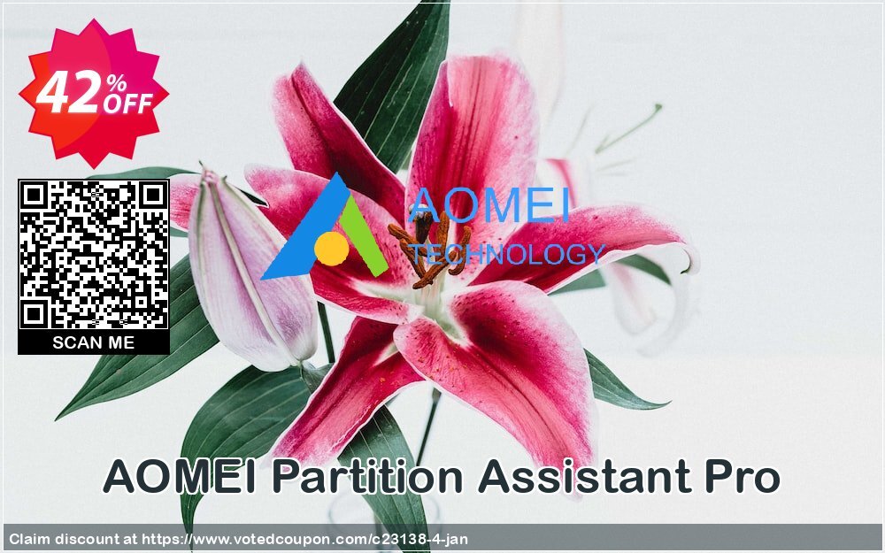 AOMEI Partition Assistant Pro Coupon, discount AOMEI Partition Assistant Professional stirring deals code 2023. Promotion: PA Pro 30% off