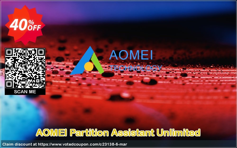 AOMEI Partition Assistant Unlimited Coupon Code May 2024, 40% OFF - VotedCoupon