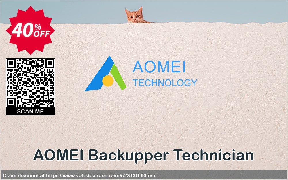 AOMEI Backupper Technician Coupon, discount AOMEI Backupper Technician big promo code 2024. Promotion: 